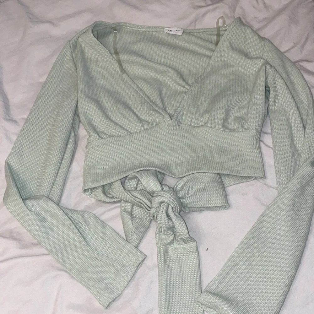 CROP TOP SHIRT - Picture 1 of 4